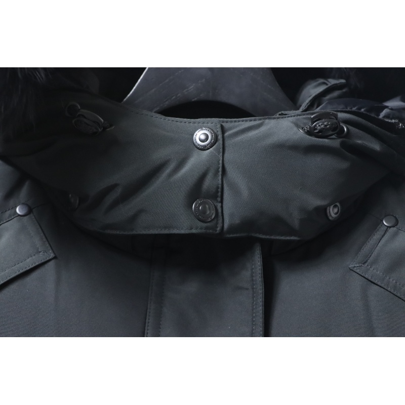 Moose Knuckles Onyx Shearling Big Rider Parka Black