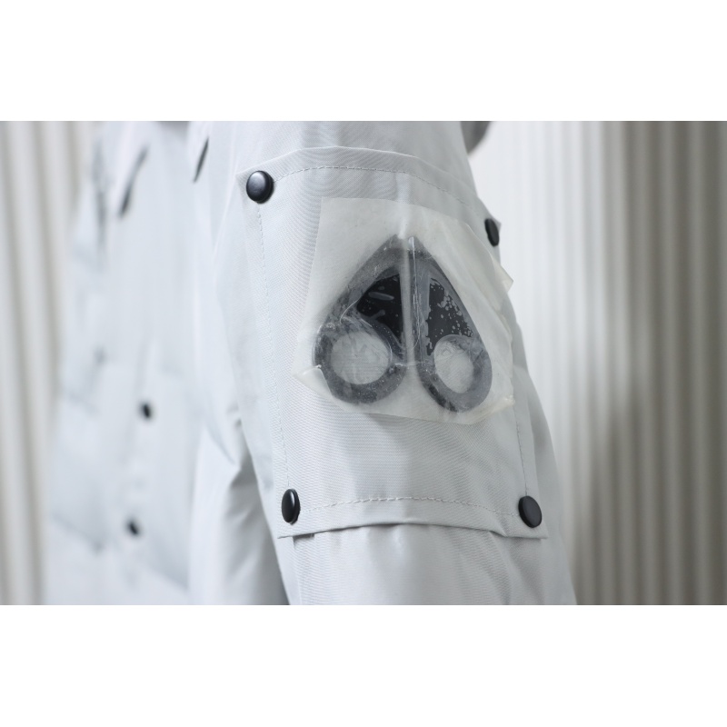 Moose Knuckles Onyx Shearling Big Rider Parka Gray