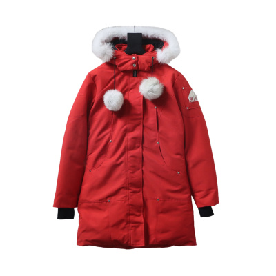Moose Knuckles Women's Debbie Down Bomber Jacket Red 01