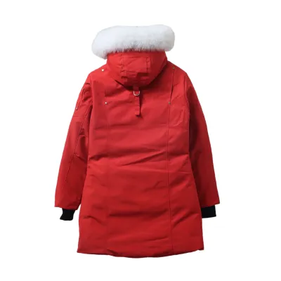 Moose Knuckles Women's Debbie Down Bomber Jacket Red 02