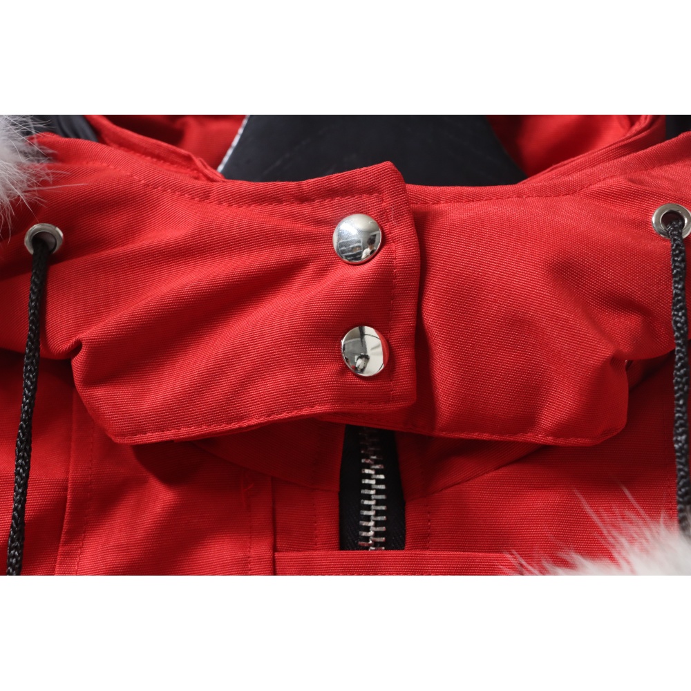 Moose Knuckles Women's Debbie Down Bomber Jacket Red