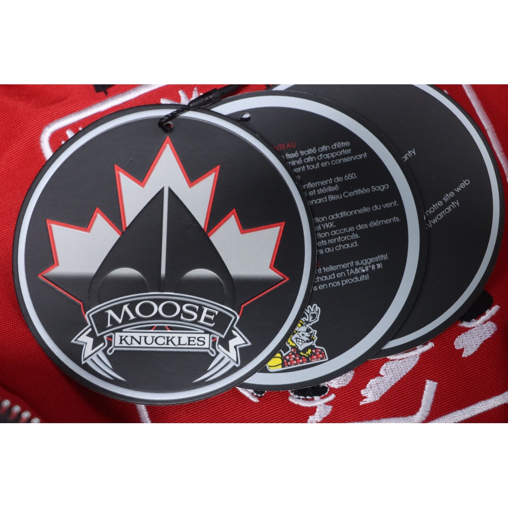 Moose Knuckles Women's Debbie Down Bomber Jacket Red