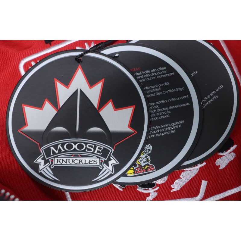 Moose Knuckles Women's Debbie Down Bomber Jacket Red