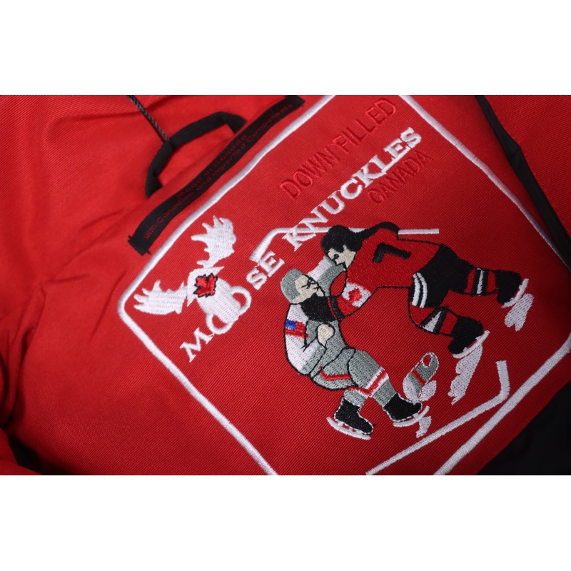 Moose Knuckles Women's Debbie Down Bomber Jacket Red