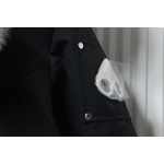 Moose Knuckles Women's Debbie Down Bomber Jacket W/ Fur Black