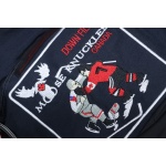 Moose Knuckles Women's Debbie Down Bomber Jacket W/ Fur Navy Blue