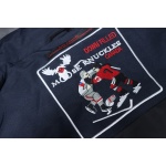 Moose Knuckles Women's Debbie Shearling Bomber Jacket Dark Blue With A Pom-Pom