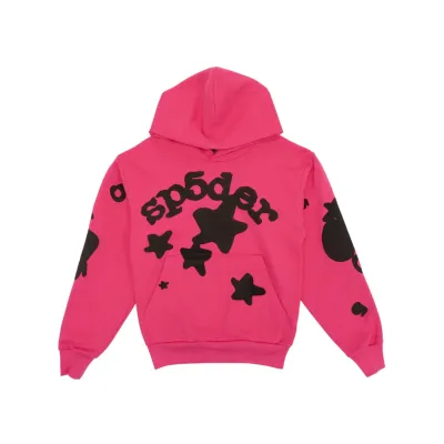 Sp5der Beluga Hoodie Pink 01