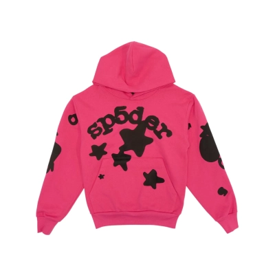 Sp5der Beluga Hoodie Pink 01
