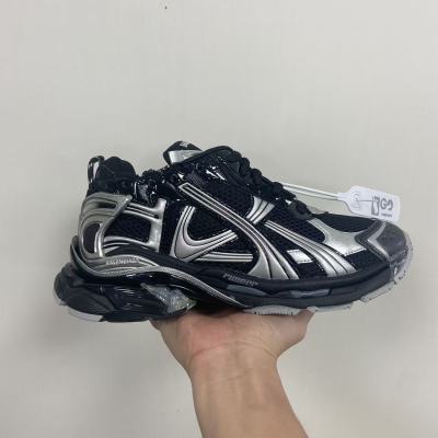 Balenciaga Runner Sneaker 'Black Silver' 01