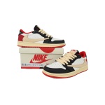 LJR Batch Travis Scott x Air Jordan 1 Black White Red Hook DM7866-166