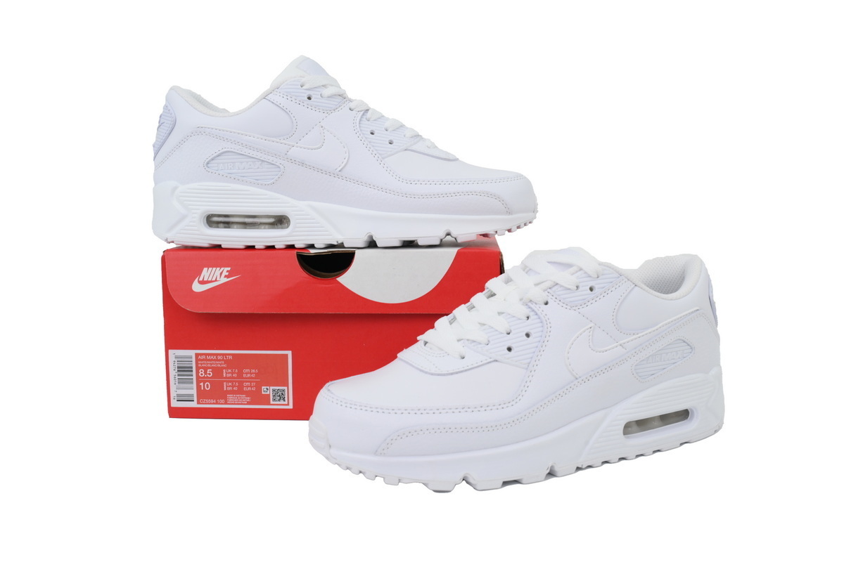 Nike Air Max 90 LTR 'Triple White' CZ5594-100