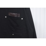 Bottega Veneta 24FW Studded Pocket Loose Long Sleeve Black