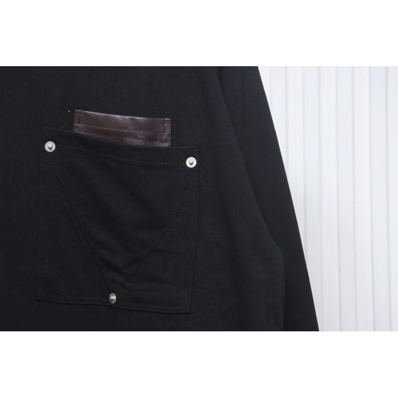 Bottega Veneta 24FW Studded Pocket Loose Long Sleeve Black