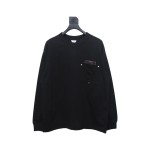 Bottega Veneta 24FW Studded Pocket Loose Long Sleeve Black