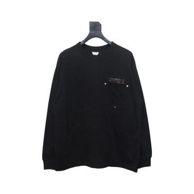 Bottega Veneta 24FW Studded Pocket Loose Long Sleeve Black 01