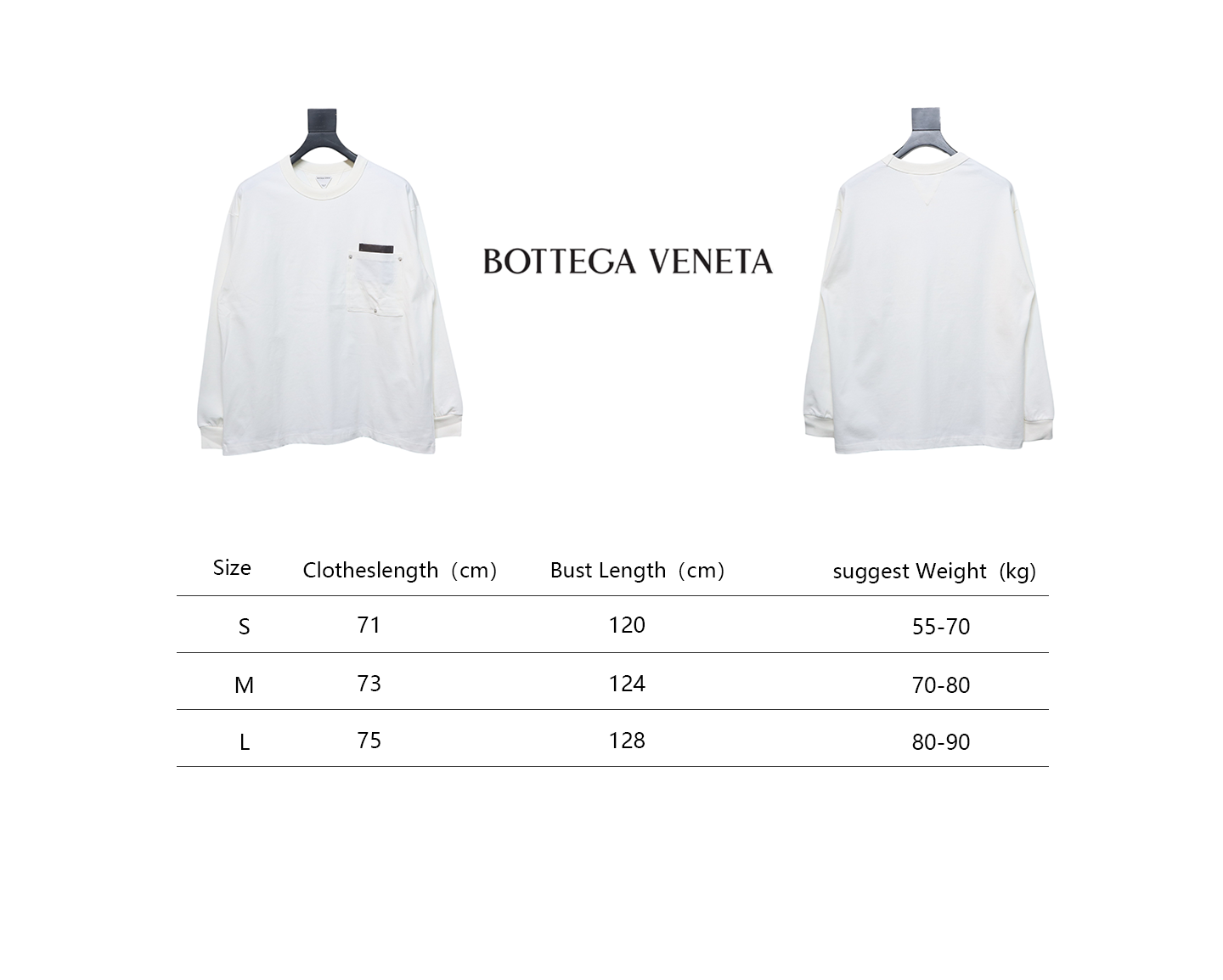 Bottega Veneta 24FW Studded Pocket Loose Long Sleeve White