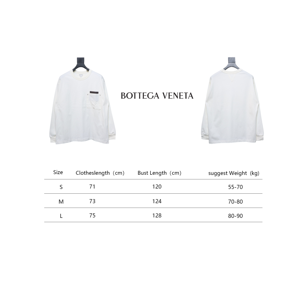 Bottega Veneta 24FW Studded Pocket Loose Long Sleeve White