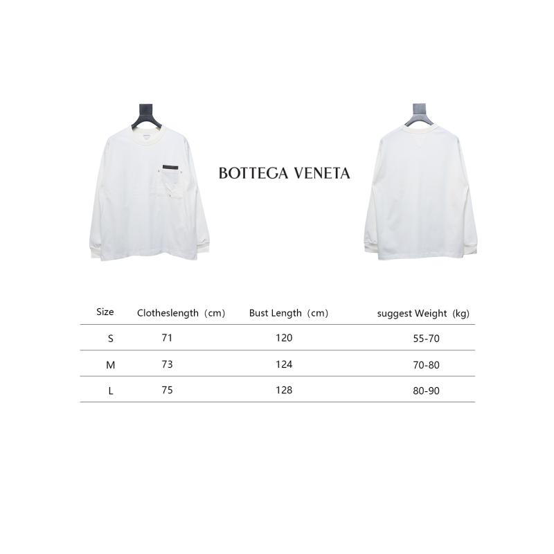Bottega Veneta 24FW Studded Pocket Loose Long Sleeve White