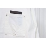 Bottega Veneta 24FW Studded Pocket Loose Long Sleeve White