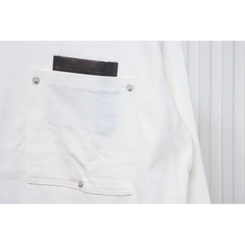 Bottega Veneta 24FW Studded Pocket Loose Long Sleeve White