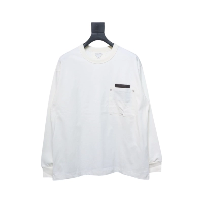 Bottega Veneta 24FW Studded Pocket Loose Long Sleeve White 01