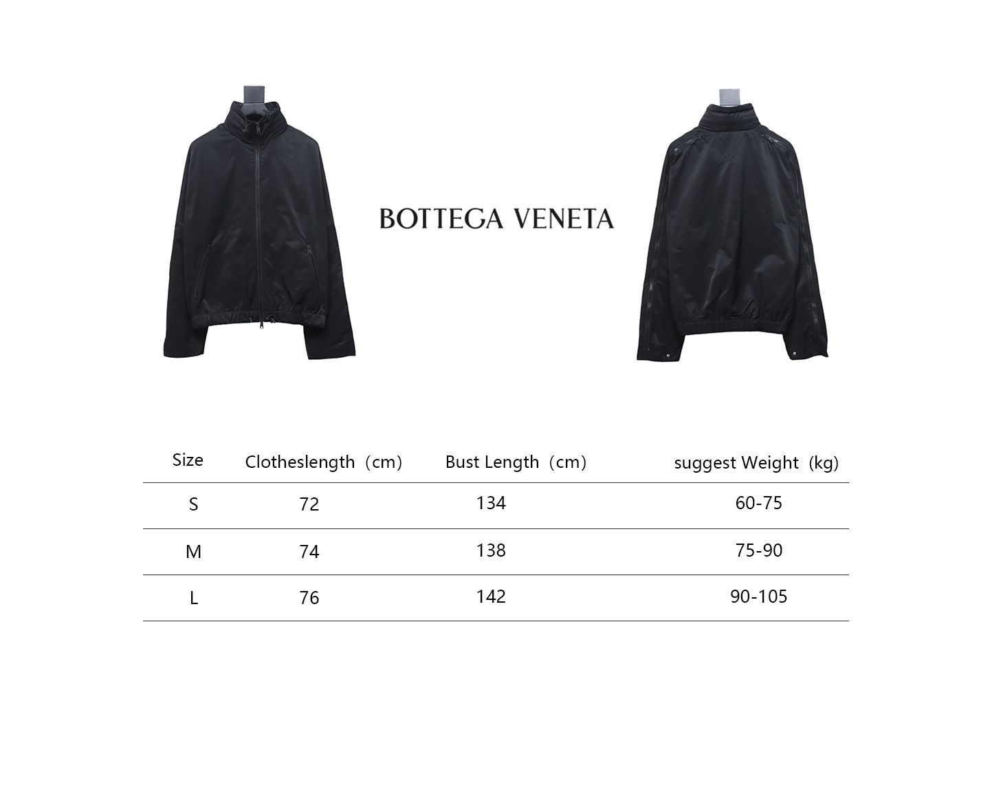 Bottega Veneta Blue Tracksuit with Stand-Up Collar