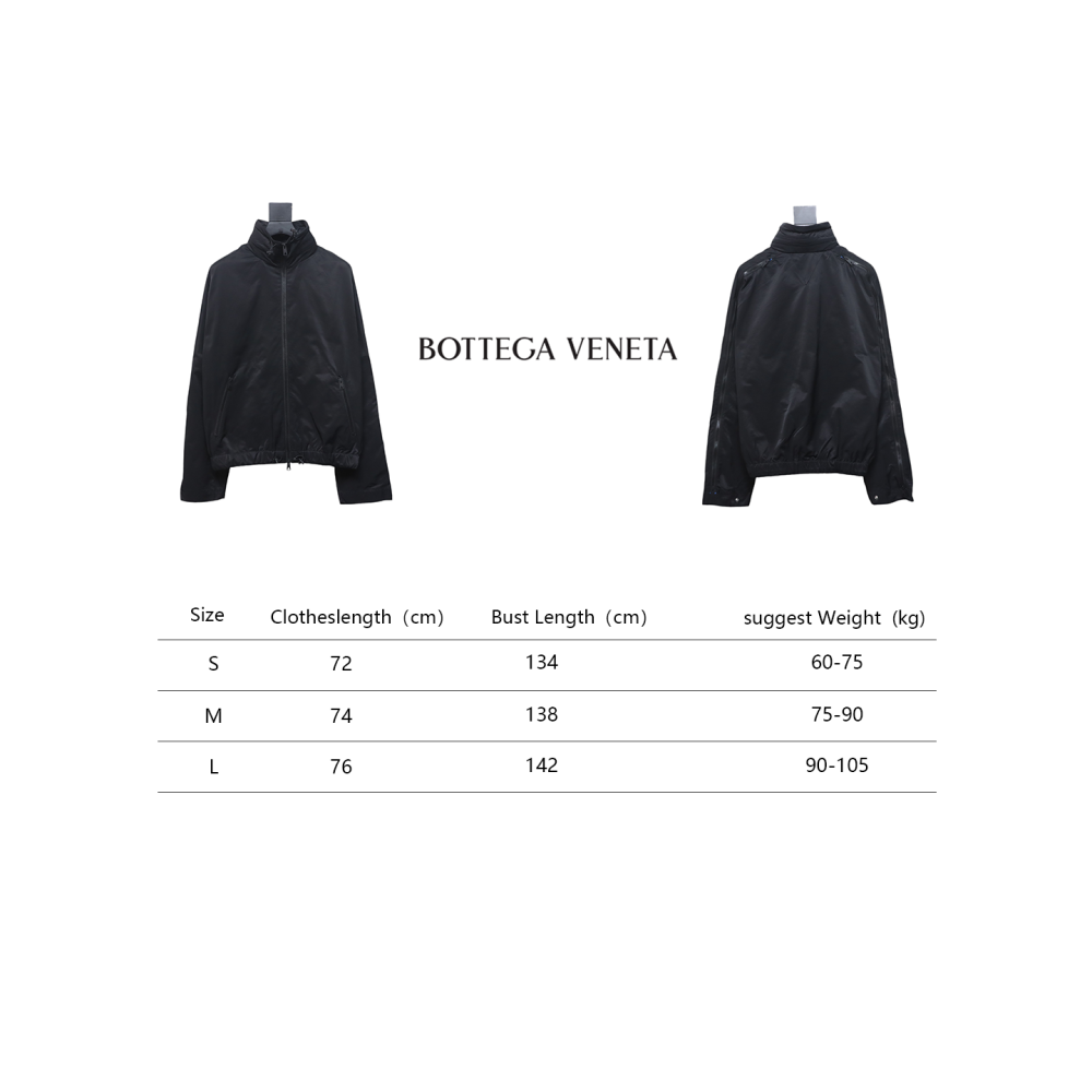 Bottega Veneta Blue Tracksuit with Stand-Up Collar