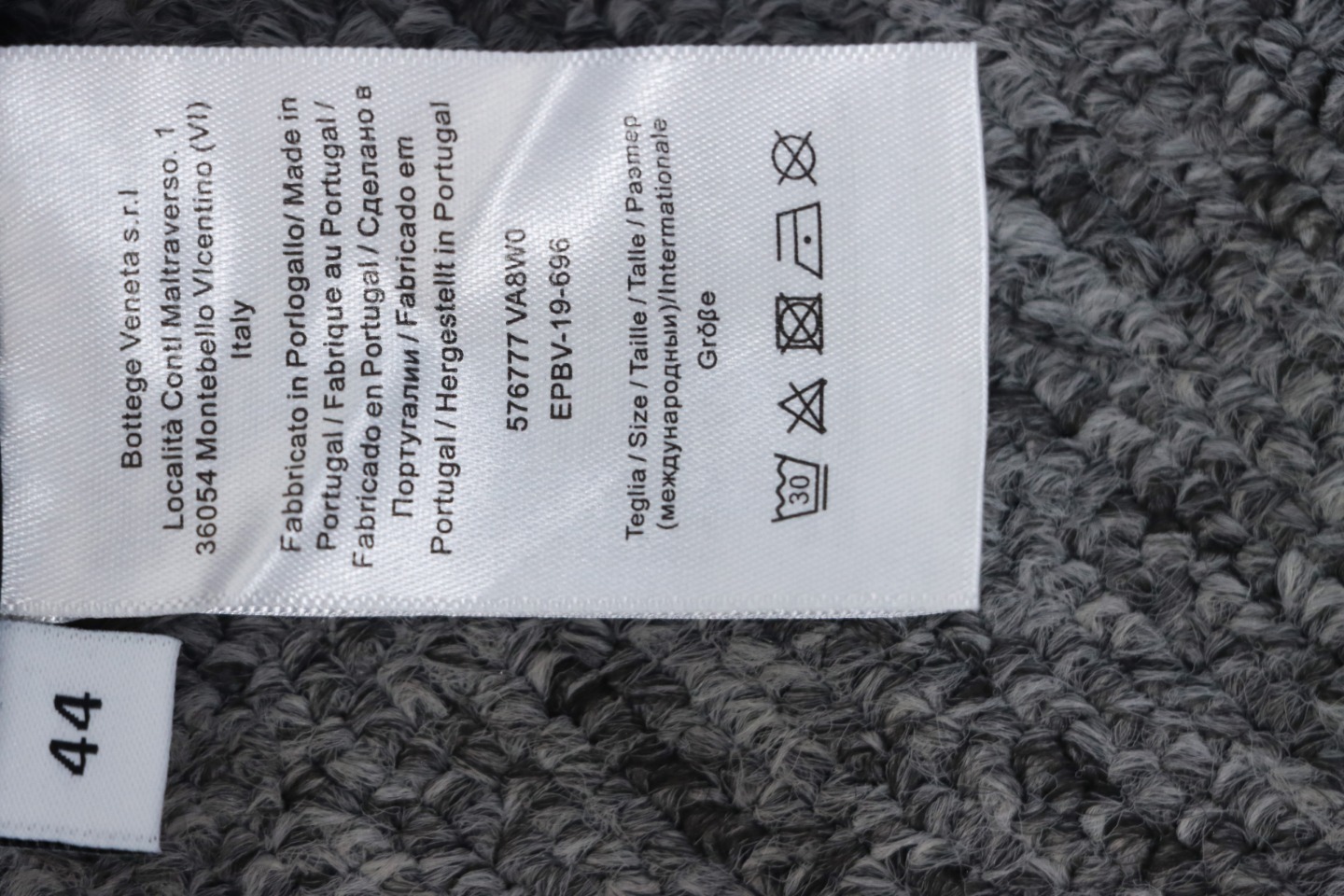 Bottega Veneta Blue Tracksuit with Stand-Up Collar