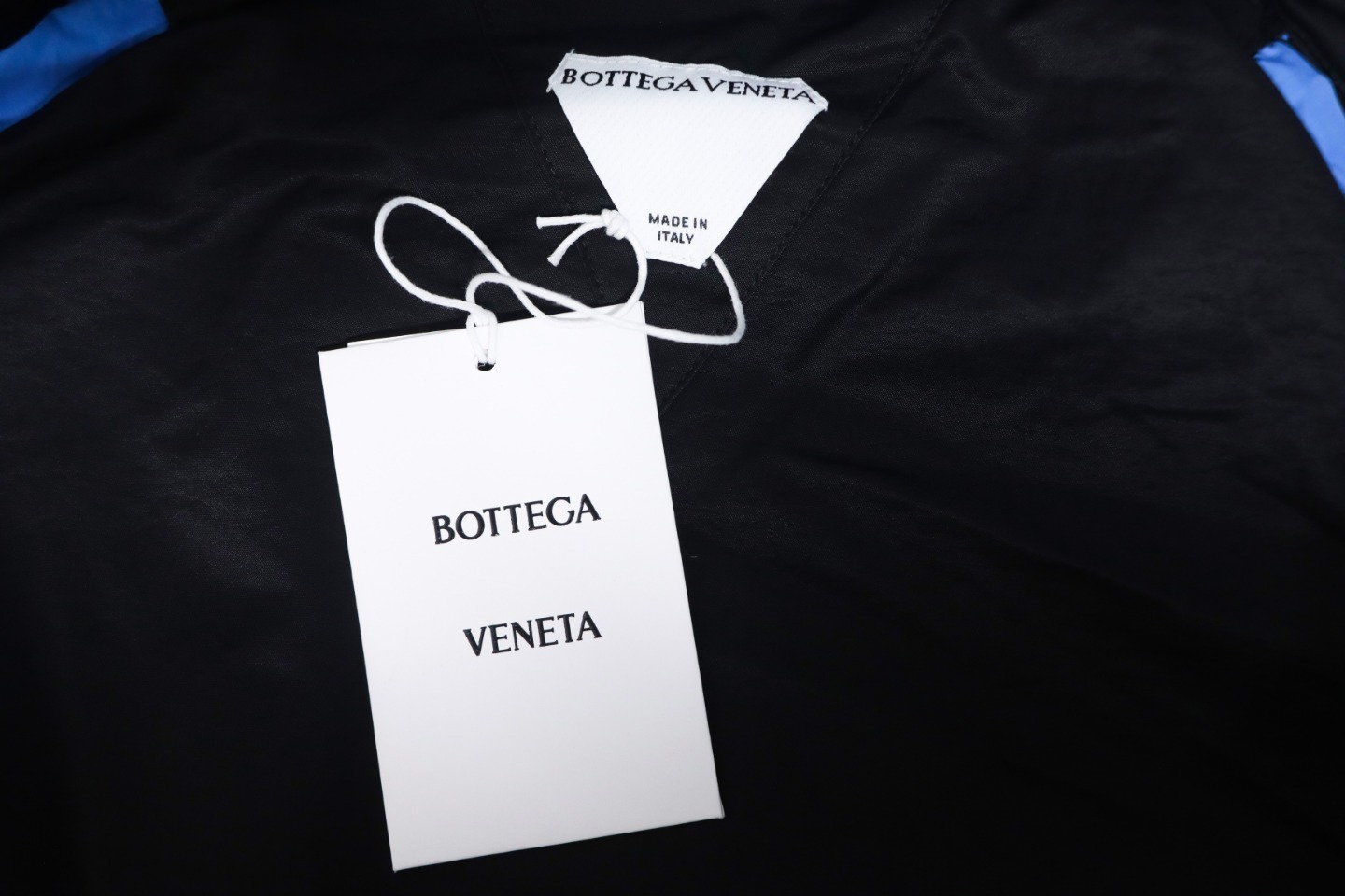 Bottega Veneta Blue Tracksuit with Stand-Up Collar