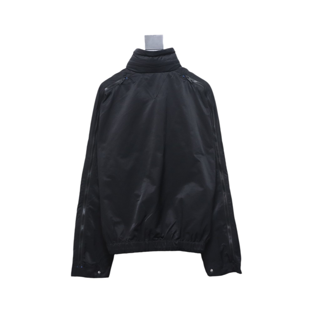 Bottega Veneta Blue Tracksuit with Stand-Up Collar