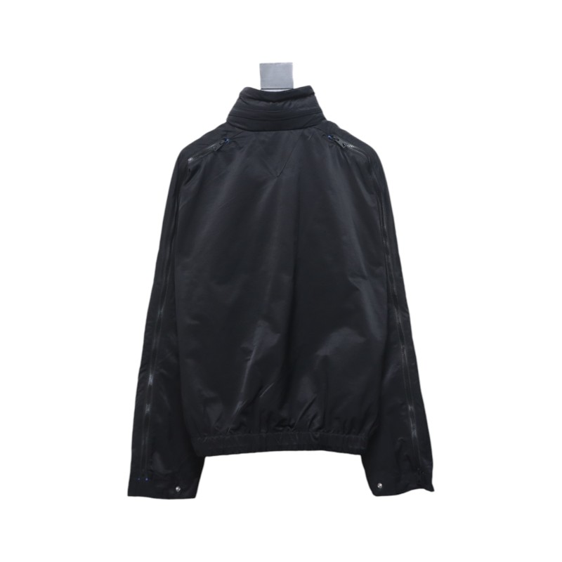 Bottega Veneta Blue Tracksuit with Stand-Up Collar
