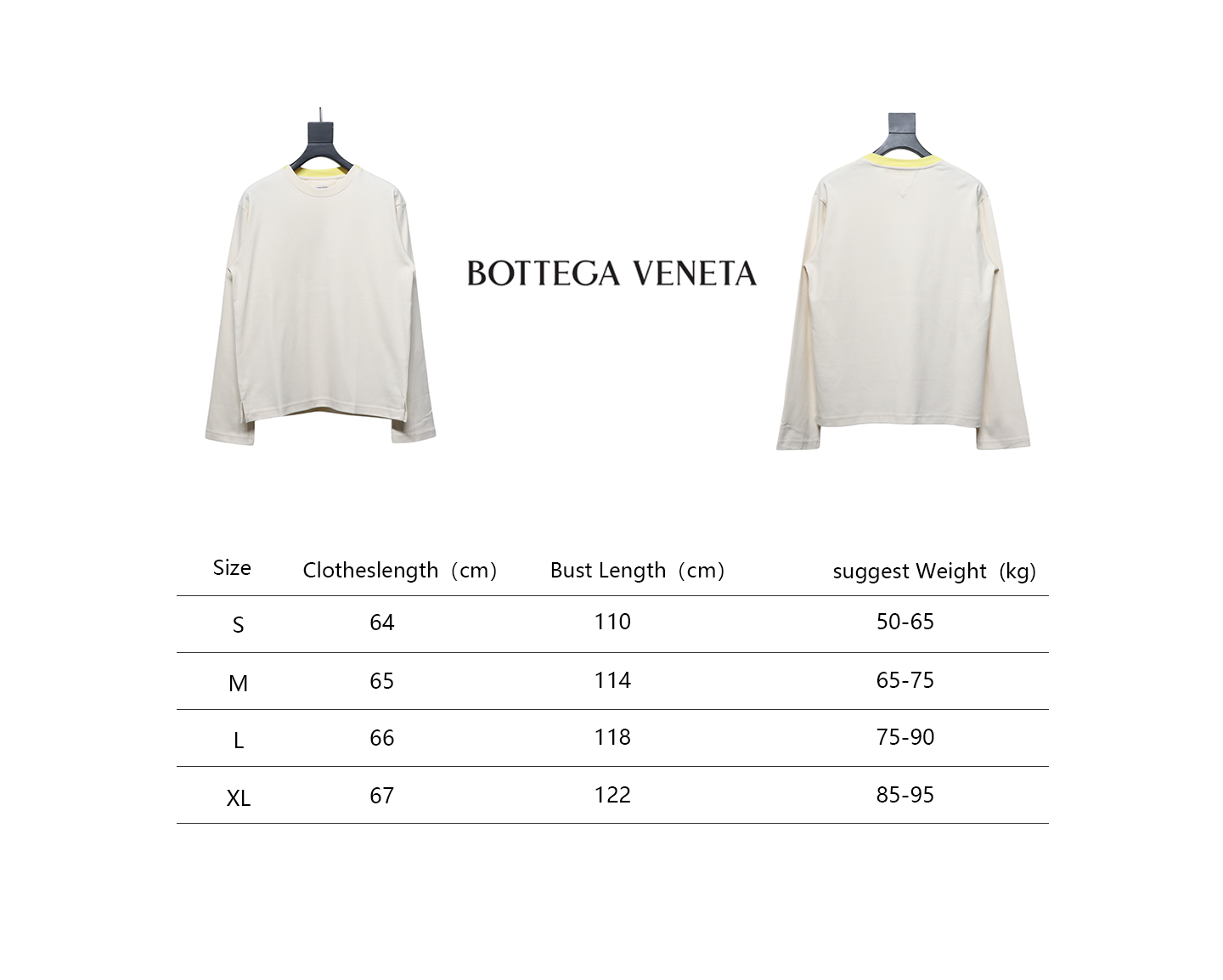 Bottega Veneta Patterned Collar Base Long sleeves Khaki