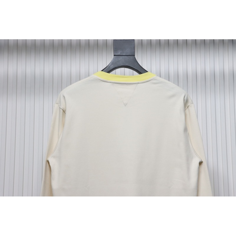 Bottega Veneta Patterned Collar Base Long sleeves Khaki