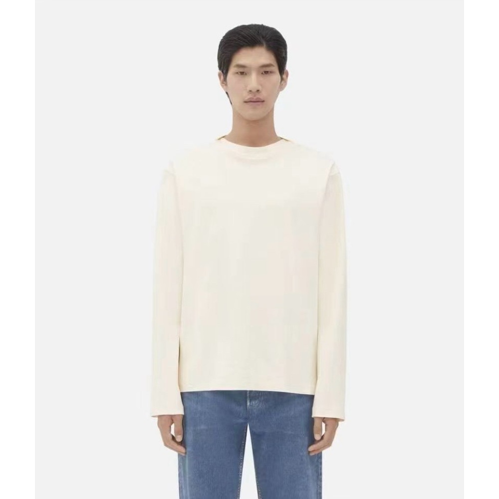 Bottega Veneta Patterned Collar Base Long sleeves Khaki