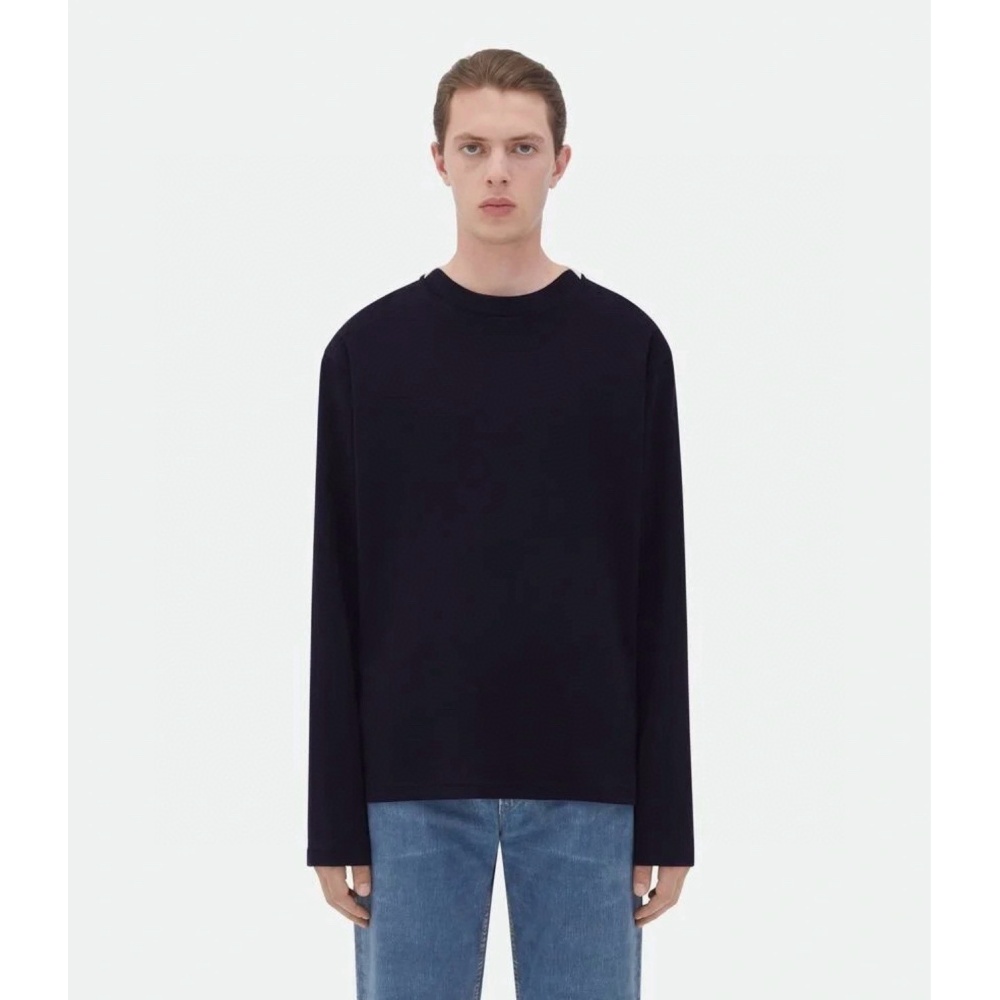 Bottega Veneta Patterned Collar Base Long Sleeves Black