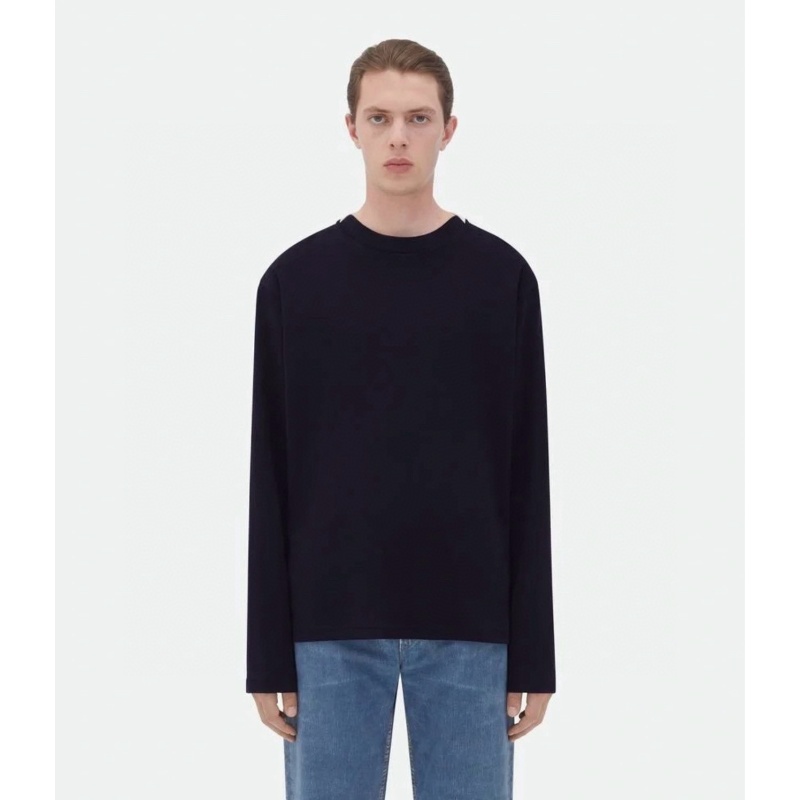 Bottega Veneta Patterned Collar Base Long Sleeves Black