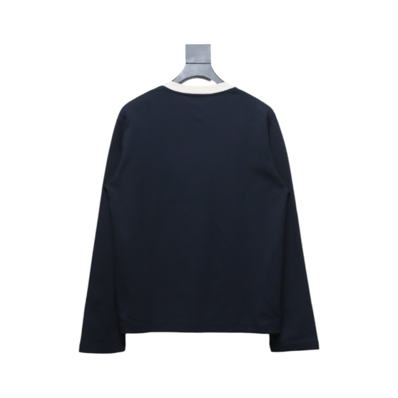 Bottega Veneta Patterned Collar Base Long Sleeves Black