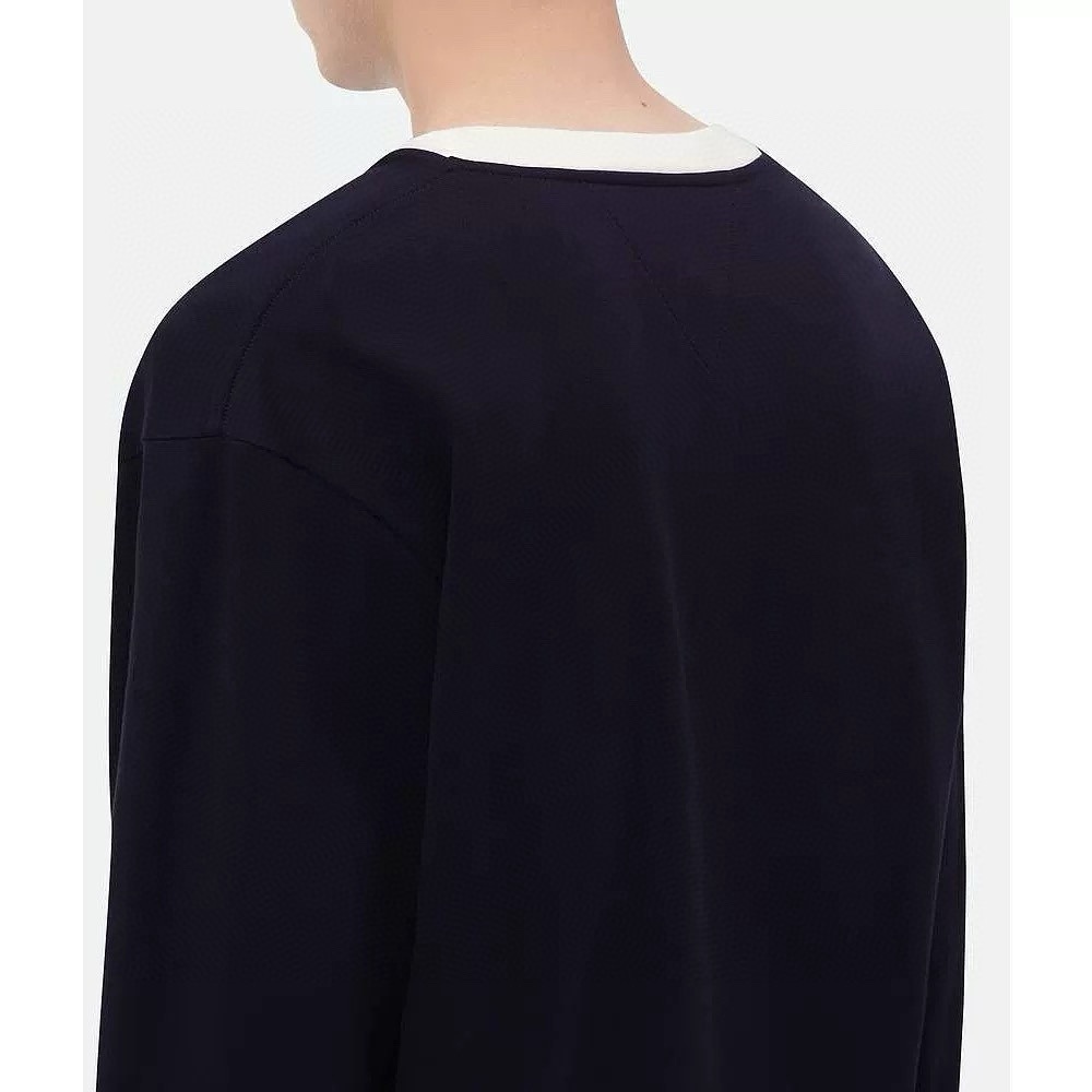 Bottega Veneta Patterned Collar Base Long Sleeves Black