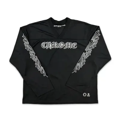 Chrome Hearts Long Sleeve Hockey Jersey Black 01