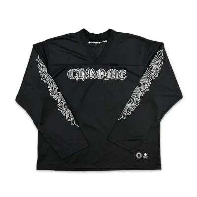 Chrome Hearts Long Sleeve Hockey Jersey Black 01
