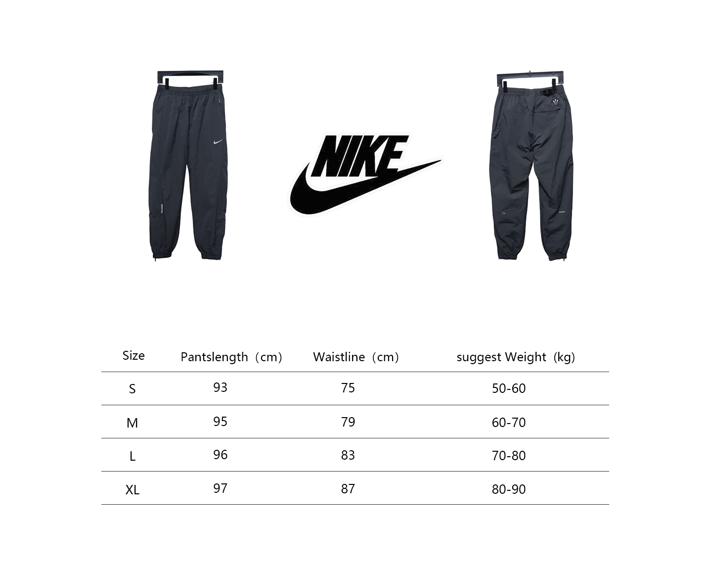 Nike x Drake NOCTA Series Zippered Cuffed Track Pants Black