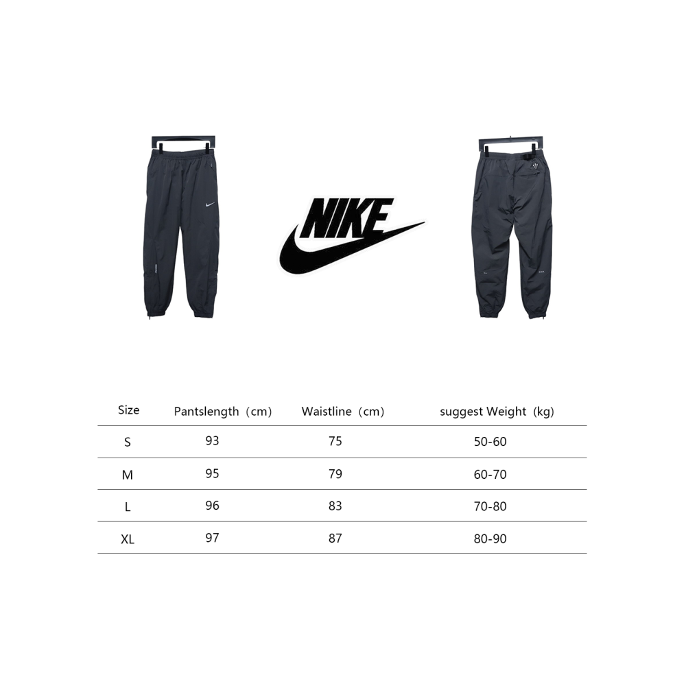 Nike x Drake NOCTA Series Zippered Cuffed Track Pants Black