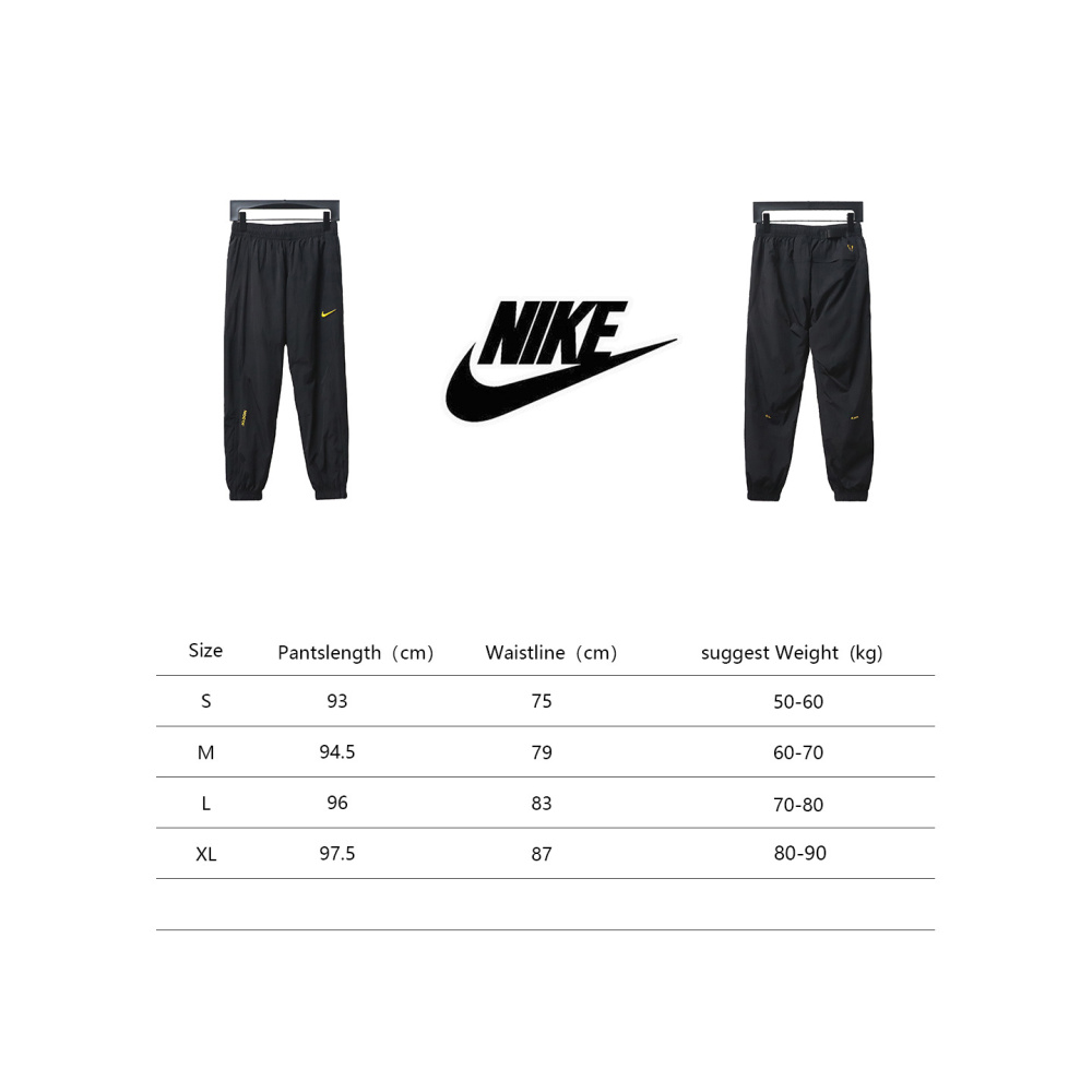 Nike x Drake NOCTA Series Zippered Cuffed Track Pants Black Gold