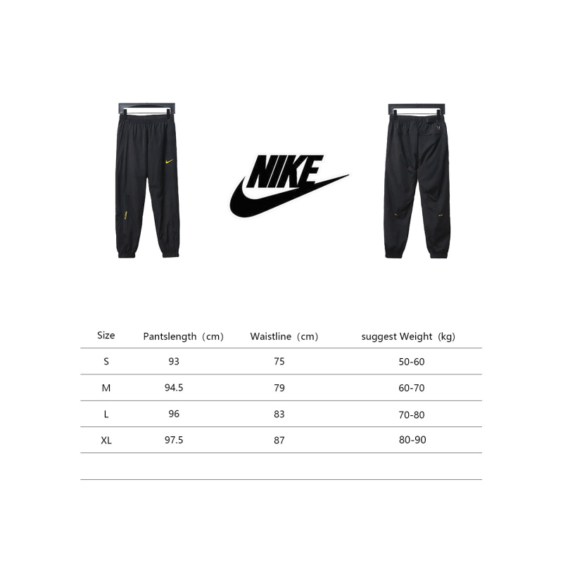 Nike x Drake NOCTA Series Zippered Cuffed Track Pants Black Gold