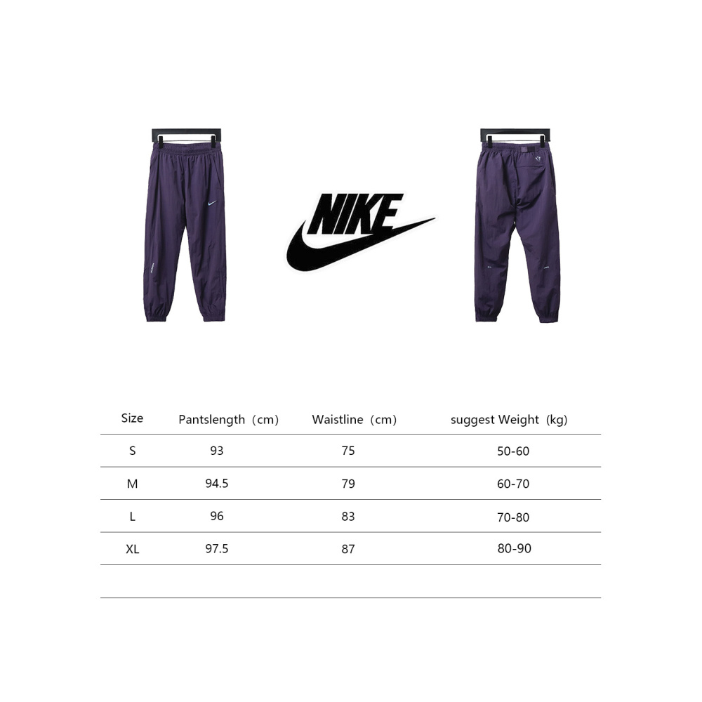 Nike x Drake NOCTA Series Zippered Cuffed Track Pants Purple