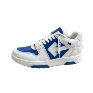 PK God Batch OFF-WHITE Out Of Office OOO Low  'Blue White' 2024 OMIA189F24LEA004 4501