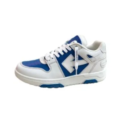 PK God Batch OFF-WHITE Out Of Office OOO Low  'Blue White' 2024 OMIA189F24LEA004 4501 01