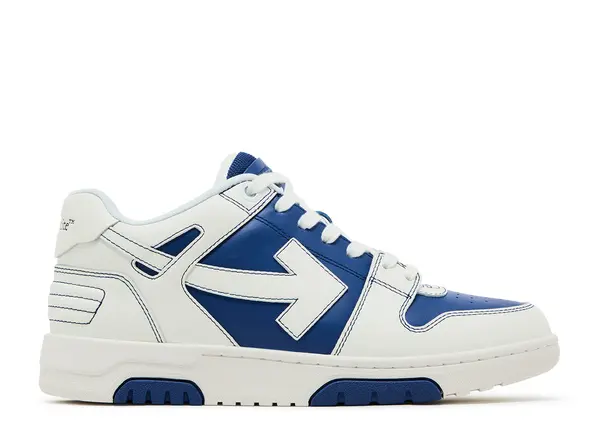 PK God Batch OFF-WHITE Out Of Office OOO Low  'Blue White' 2024 OMIA189F24LEA004 4501