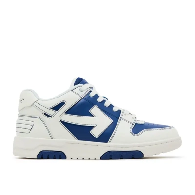 PK God Batch OFF-WHITE Out Of Office OOO Low  'Blue White' 2024 OMIA189F24LEA004 4501 02